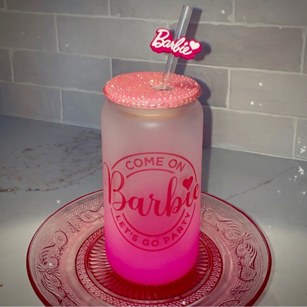 ❗️LAST AVAILABLE Sublimation Barbie Glass Cup